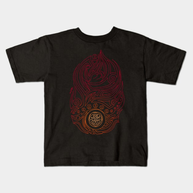 Dark Spirit. Kids T-Shirt by hybridgothica